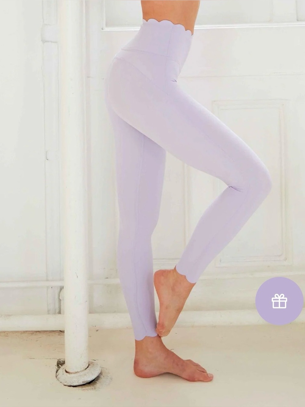 Scallop Edge Lavender *and* Pistachio Workout Set - Picture 6 of 15
